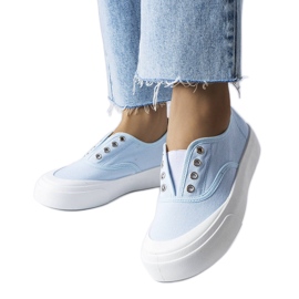 Niebieskie wsuwane trampki Rabican