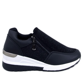 Sneakersy na koturnie Atwood Black czarne