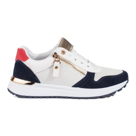 Wygodne damskie buty sportowe białe Shelovet