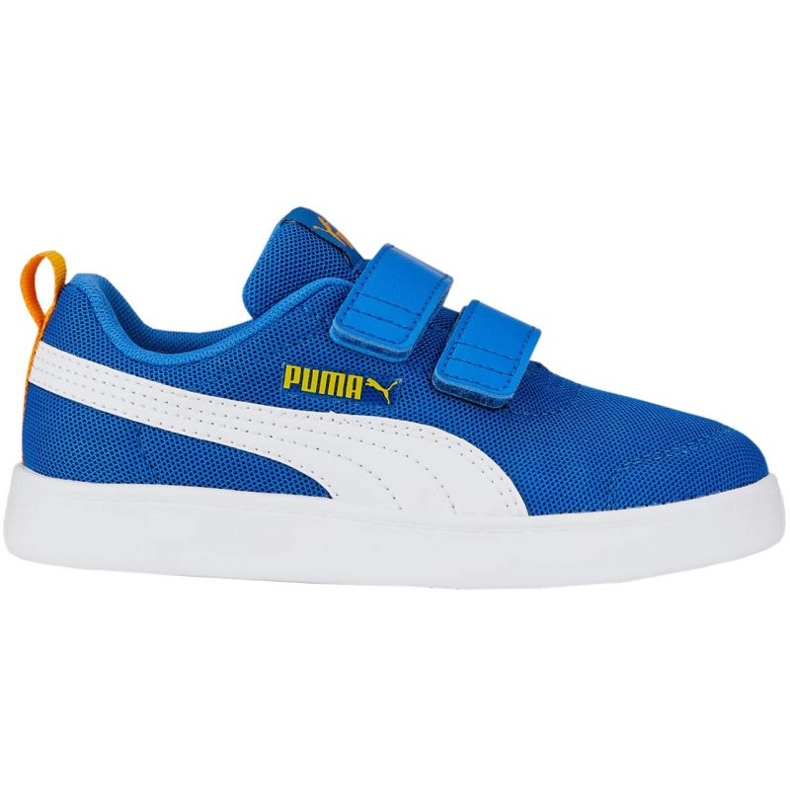 Buty Puma Courtflex v2 Mesh V Ps Jr 371758 14 niebieskie