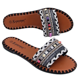 Klapki Marakeszki Maroko Black czarne