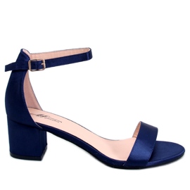 Sandałki na niskim obcasie Clarence Blue niebieskie