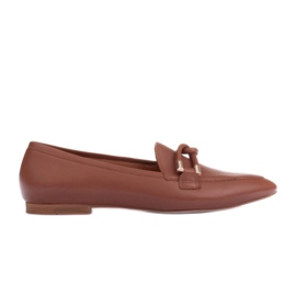 Marco Shoes Loafersy z ozdobą brązowe