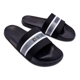 Lekkie Piankowe Klapki Big Star JJ274648 Czarne