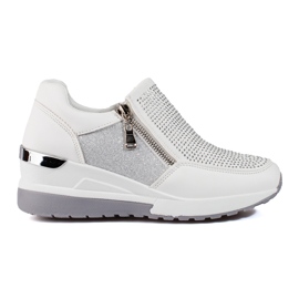 Damskie białe buty sneakersy Shelovet