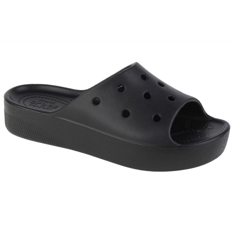 Klapki Crocs Classic Platform Slide W 208180-001 czarne