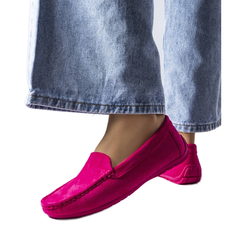 Różowe mokasyny ze skórzana wkładką Souplet