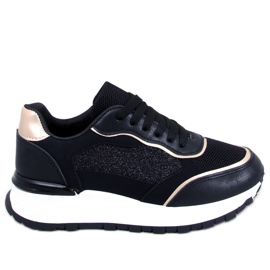 Sneakersy damskie Breland Black czarne