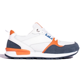 Sportowe buty damskie Shelovet biało-granatowe białe