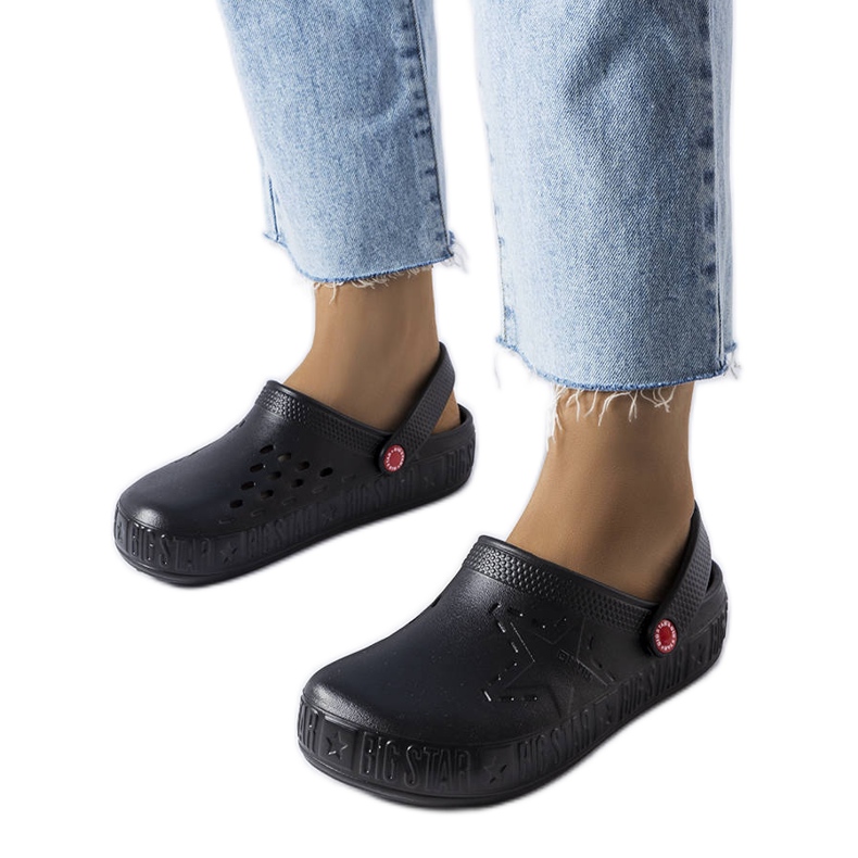 Czarne klapki Big Star II275001