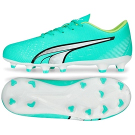 Buty piłkarskie Puma Ultra Play FG/AG Jr 107233 03 zielone zielone