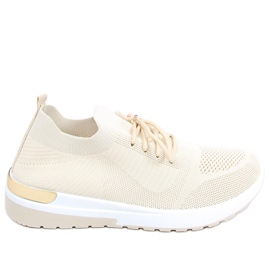 Buty sportowe skarpetkowe Welo Beige beżowy