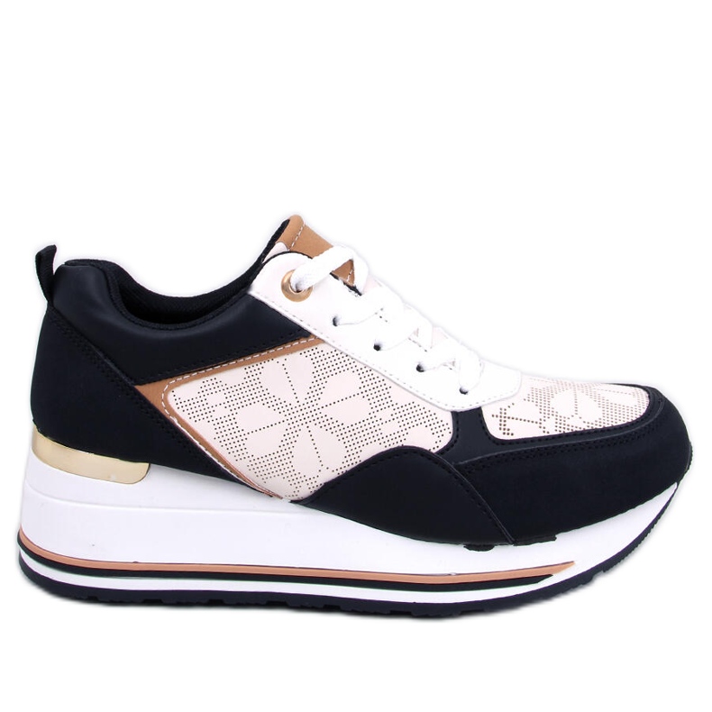 Sneakersy na koturnie Greer Black czarne