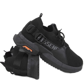 Buty sportowe skarpetkowe Hiral Black czarne