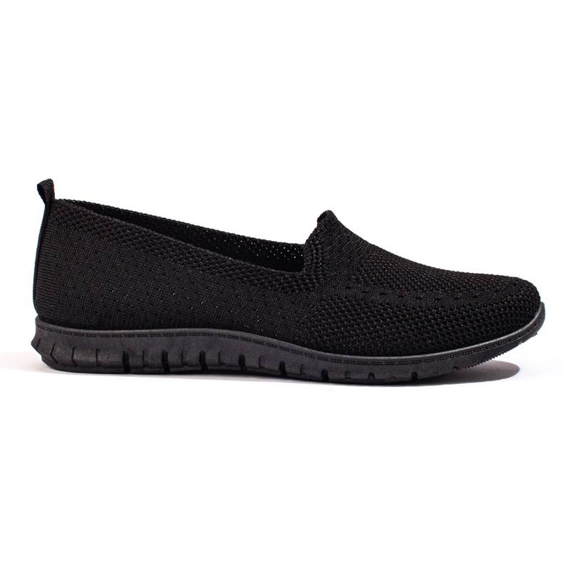 W. Potocki Damskie slip on tekstylne Potocki czarne