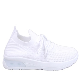 Buty sportowe skarpetkowe Dambro H/WHITE białe