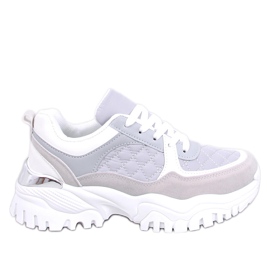 Sneakersy na koturnie Ortega Grey fioletowe