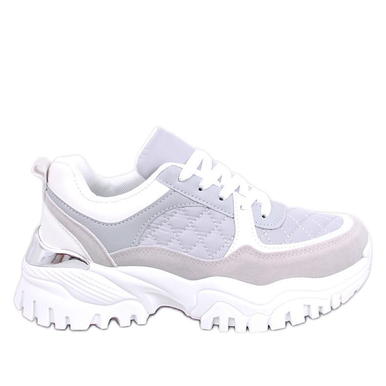 Sneakersy na koturnie Ortega Grey fioletowe