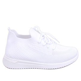 BM Buty sportowe skarpetkowe Bergman White białe