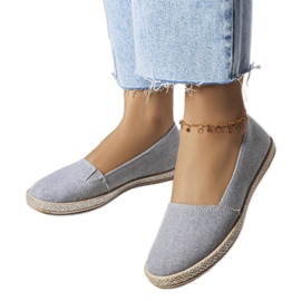 Szare espadryle damskie Amiral