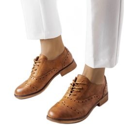 Brązowe półbuty LS5379 Taupe