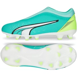 Buty Puma Ultra Match Ll FG/AG Jr 107229 03 niebieskie niebieskie