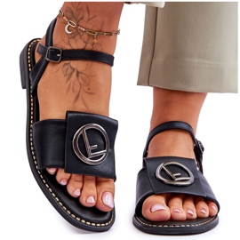 Damskie Klasyczne Sandały S.Barski KV-2775-45 Czarne