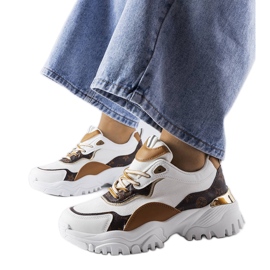 Białe sneakersy na nieregularnej podeszwie Alta