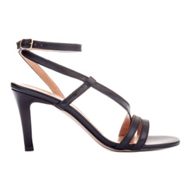 Marco Shoes Sandały na szpilce czarne