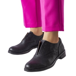Czarne półbuty LS5379 Black