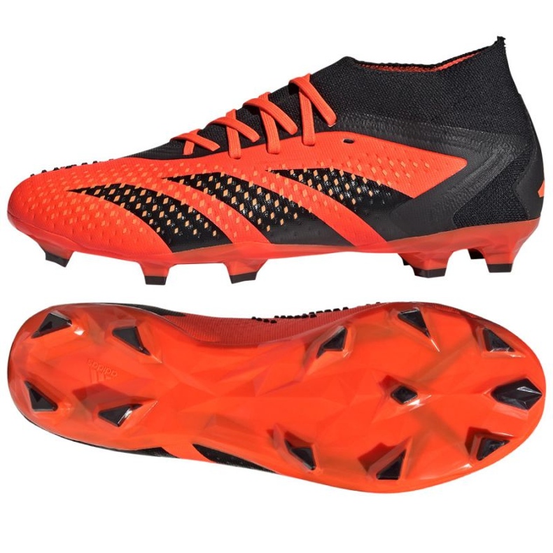 Buty piłkarskie adidas Predator Accuracy.2 Fg M GW4587 pomarańczowe pomarańcze i czerwienie