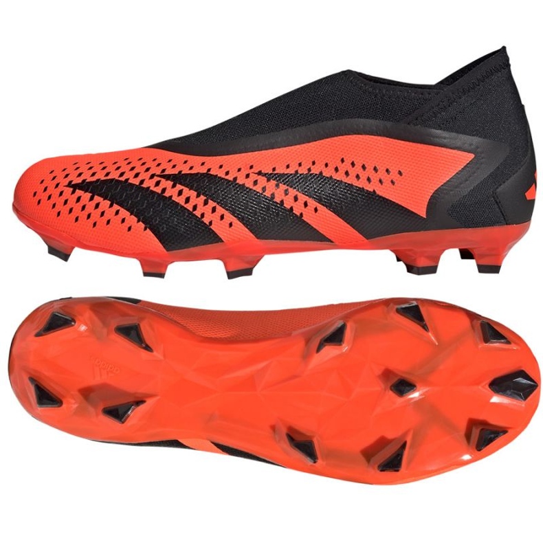 Buty piłkarskie adidas Predator Accuracy.3 Fg Ll M GW4595 pomarańcze i czerwienie pomarańczowe