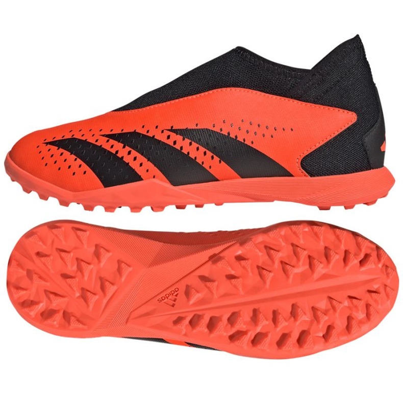 Buty piłkarskie adidas Predator Accuracy.3 Tf Ll Jr GW7091 pomarańczowe