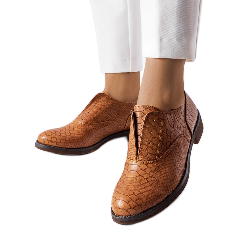 Brązowe półbuty LS5379 Taupe