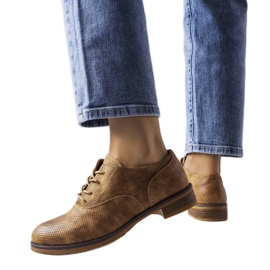 Brązowe półbuty LS5379 Taupe