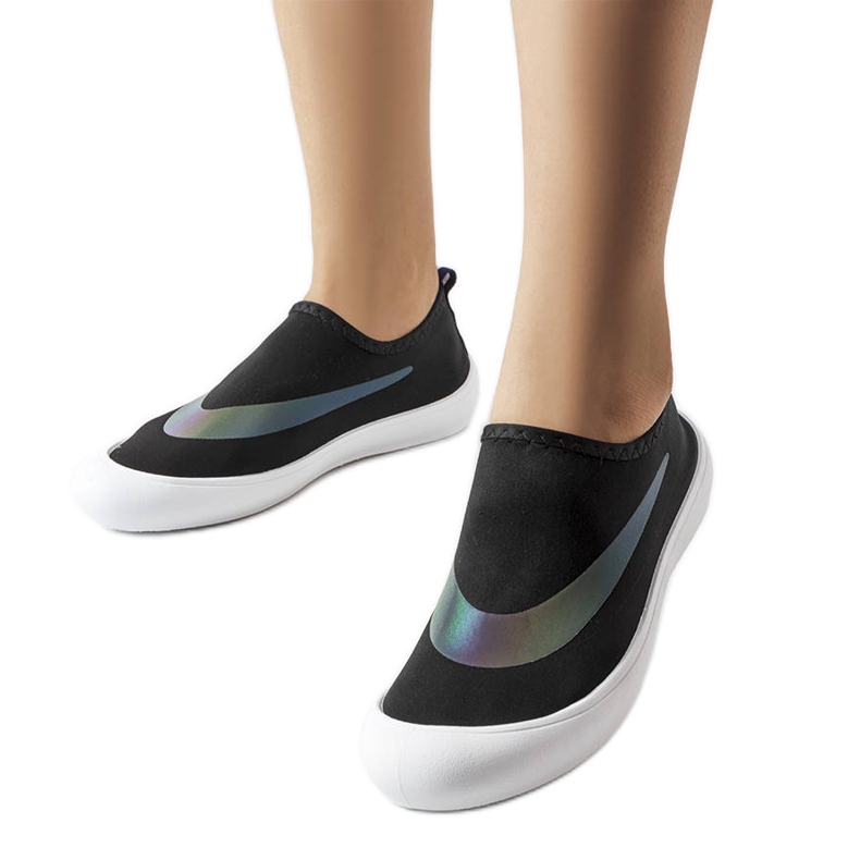 Czarne elastyczne trampki Stover