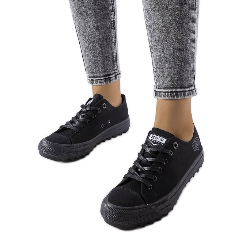 Czarne trampki Big Star FF274248