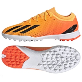 Buty piłkarskie adidas X Speedportal.3 Tf Jr GZ2467 pomarańczowe pomarańcze i czerwienie