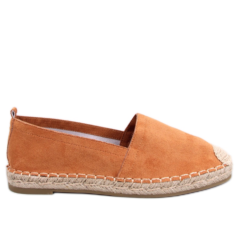 Espadryle damskie Zahn Camel brązowe