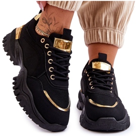 Klasyczne Sportowe Buty Na Platformie Czarne Need It