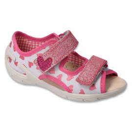 Befado obuwie dziecięce pu 065X198 szare