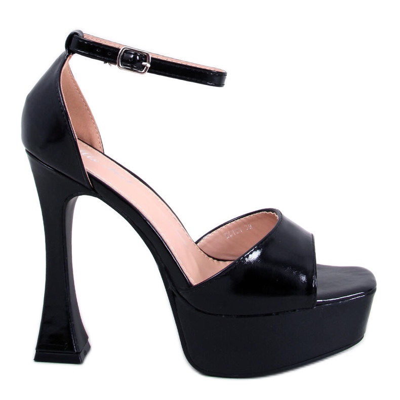 Sandałki na platformie Akiva Black czarne