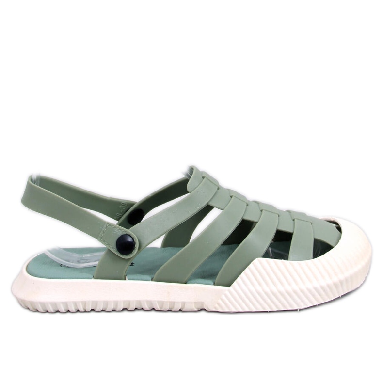 Sandałki damskie gumowe Sammy Green zielone