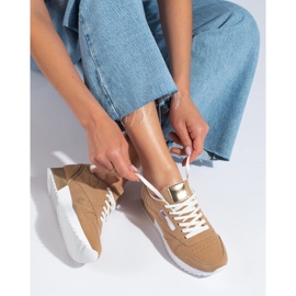 Beżowe buty sportowe damskie Shelovet beżowy