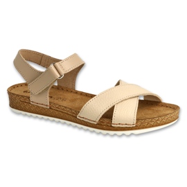 Befado obuwie damskie  158D249 beżowy