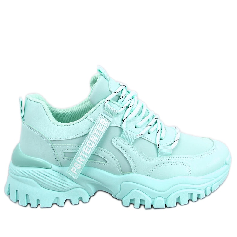 Sneakersy na platformie Bains Green zielone