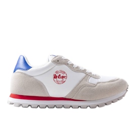 Białe sneakersy Lee Cooper LCW-22-31-0848L