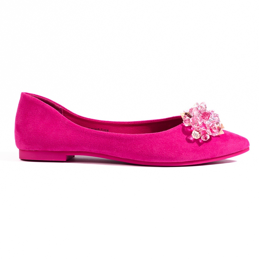 Shelovet Fuchsia Women's Fur Slippers Pink