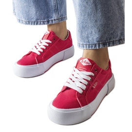 Różowe trampki Lee Cooper LCW-20-31-026