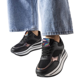 Sneakersy na grubej podeszwie Ethel czarne